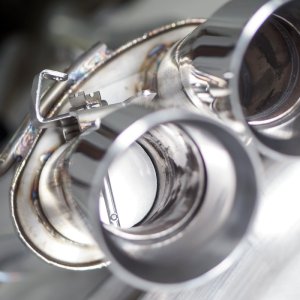 Ford Mustang Performance Exhaust - Rear - Stainless Works - Cat Back Dual Exit with Active Valves - `18-`27